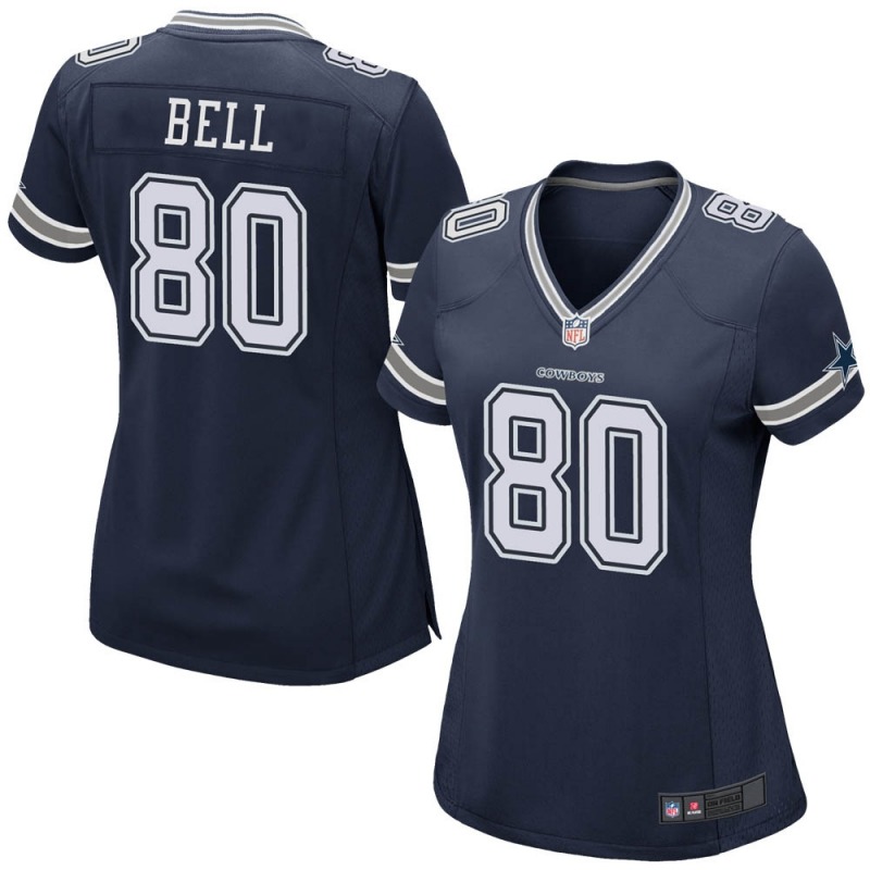 2020 Nike NFL Women Dallas Cowboys #80 Blake Bell Navy Game Team Color Jersey->dallas cowboys->NFL Jersey